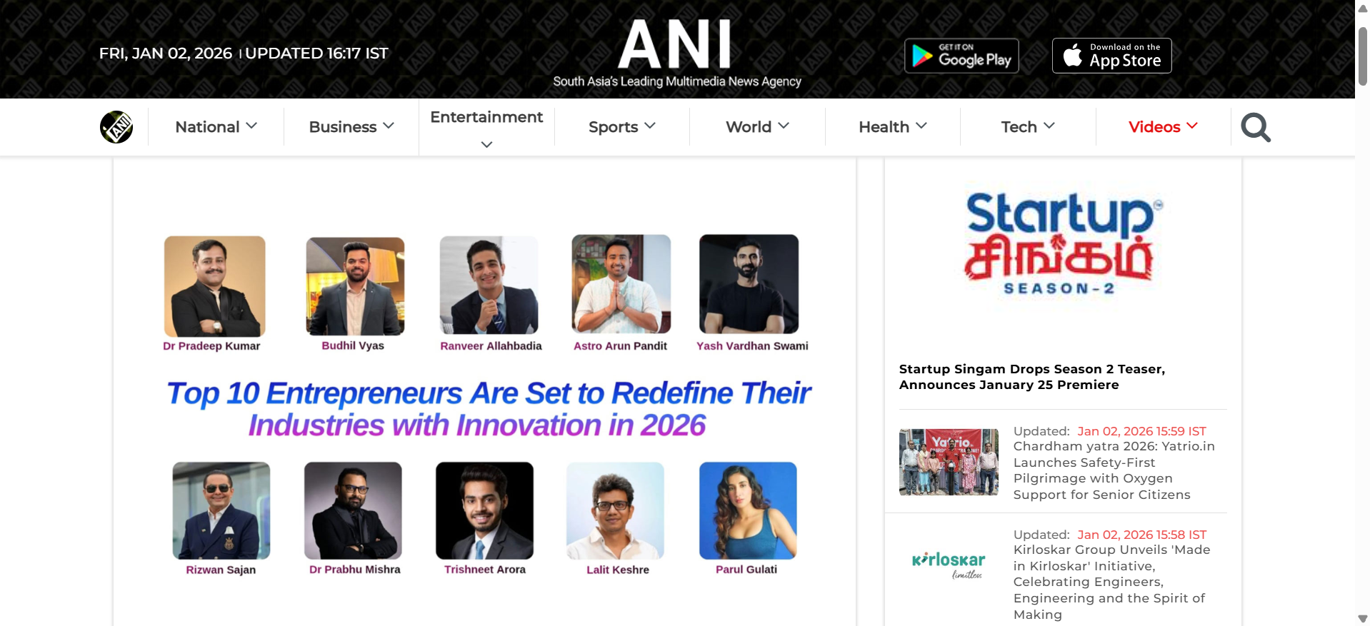 Top 10 Entrepreneurs Redefining Industries in 2026